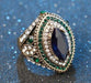 Free Mosaic Green Crystal Wedding Ring-Rings-Kirijewels.com-7-White-Kirijewels.com