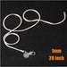 Lobster Clasp Silver Snake Chain Necklace-Necklace-Kirijewels.com-28 inch snake 1mm-Silver-Kirijewels.com