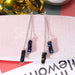 Jane Blue Crystal Engagement Earrings - Kirijewels.com