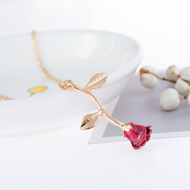 Valentine Rose Necklace