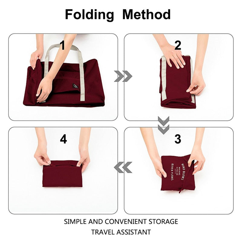 Versatile Waterproof Foldable Travel Handbag