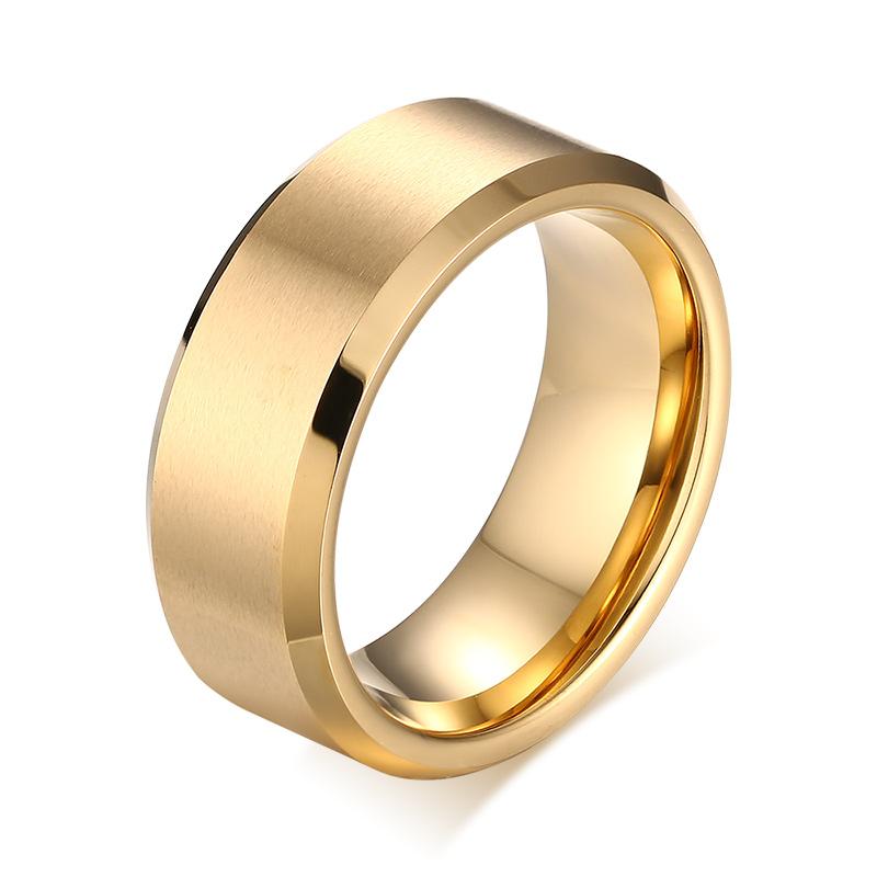 Titanium Stainless Steel Moon Ring-Rings-Kirijewels.com-6-Gold-Kirijewels.com