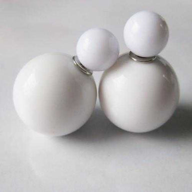 Free Brinco Double Side Pearl Earrings-Stud Earrings-Kirijewels.com-candy purple-Kirijewels.com