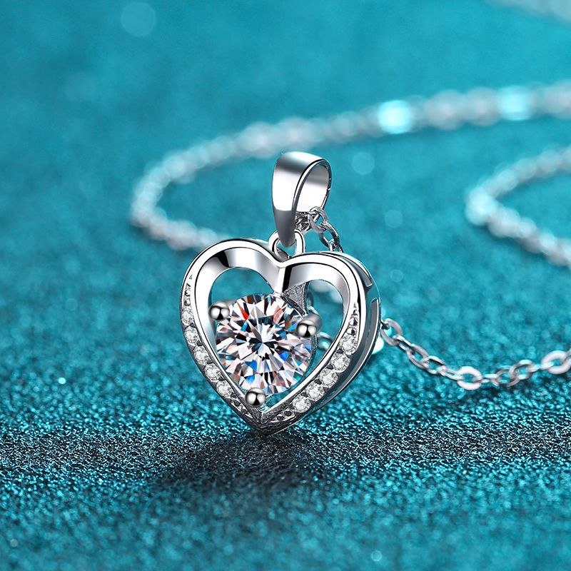 True Love Moissanite Silver Chain Necklace