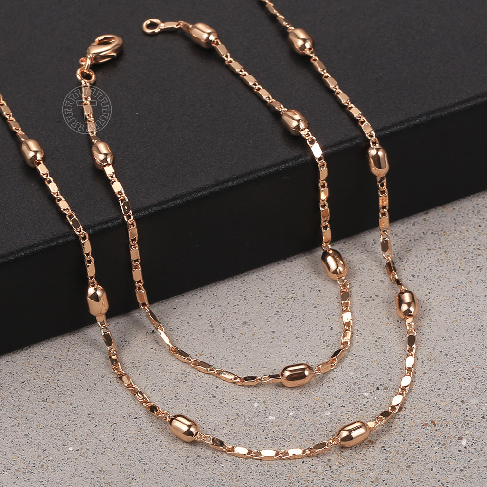 Emma 4mm Beaded Chain Jewelry Set