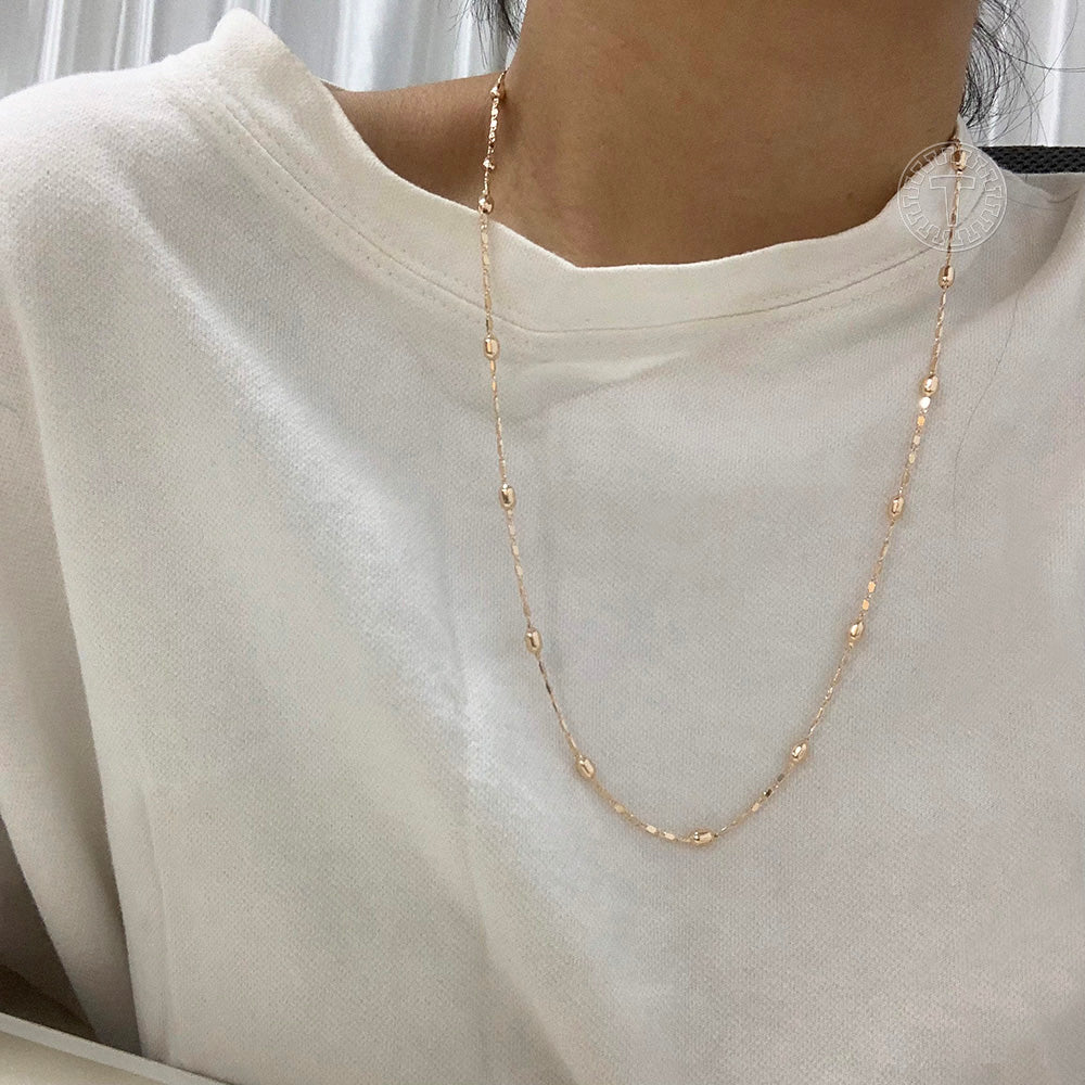 Emma 4mm Beaded Chain Jewelry Set