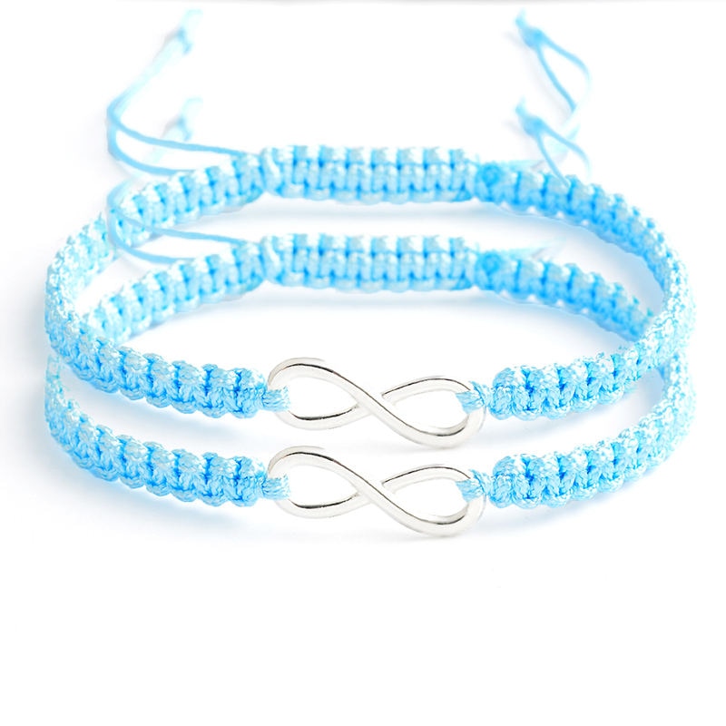 Rope Chain Infinity Braided Bracelet Set