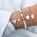 Crystal Marble Charm Bracelet - Kirijewels.com