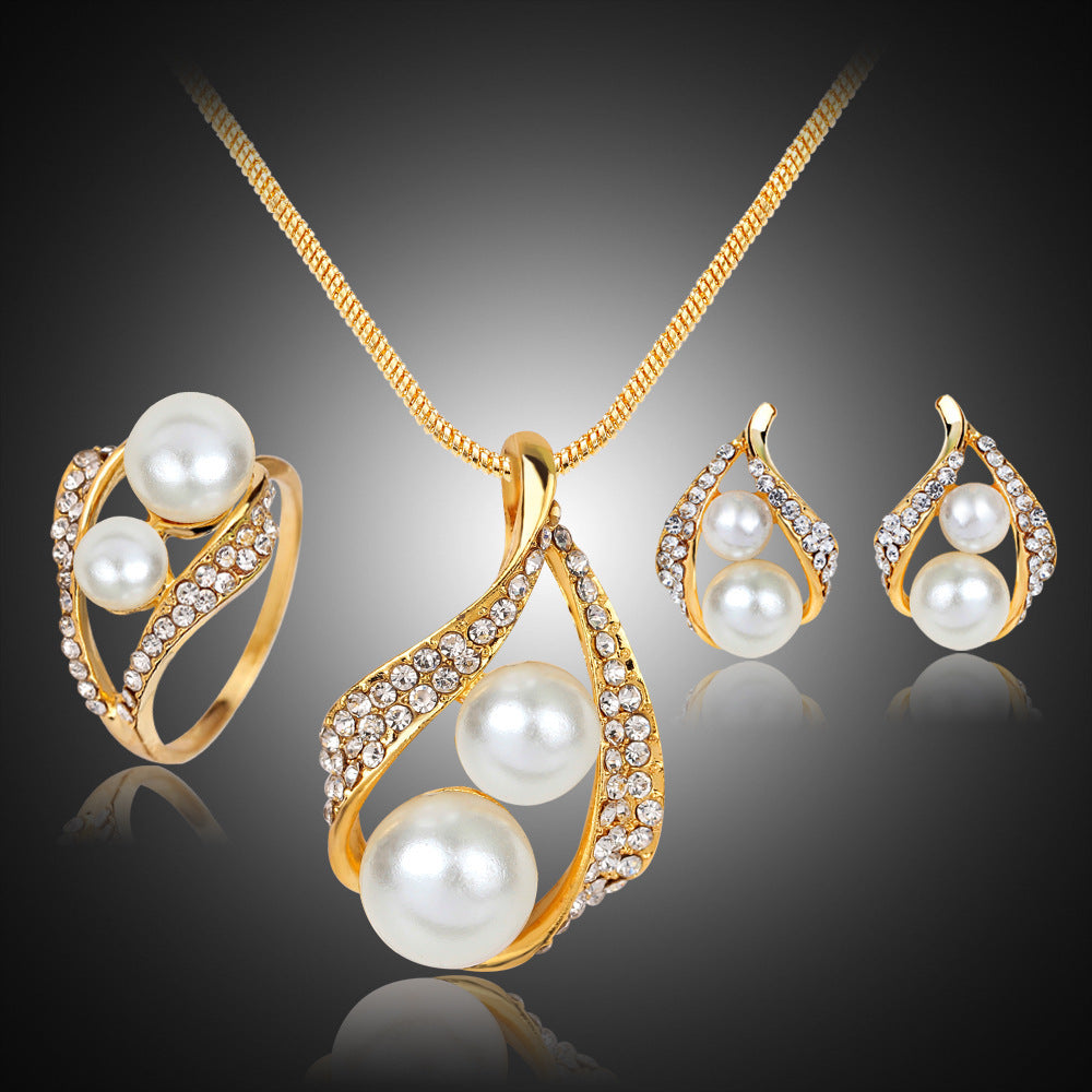European and American Pearls Jewelry Set