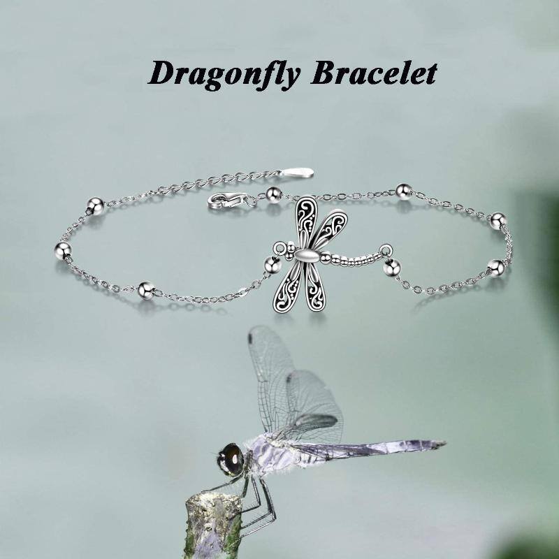 Darner 925 Sterling Silver Dragonfly Bracelet