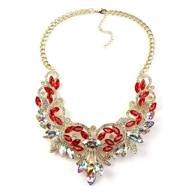 Best Lady Crystal Statement Necklace-Pendant Necklaces-Kirijewels.com-Red-Kirijewels.com