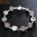 Free BAMOER Crystal Charm Bracelet-Charm Bracelets-Kirijewels.com-20cm Length-Kirijewels.com