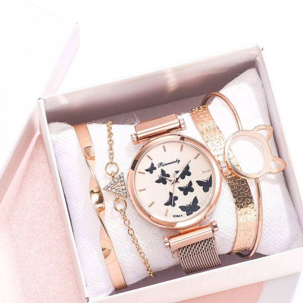 Relogio 5PCS Butterfly Wrist Watch - Kirijewels.com