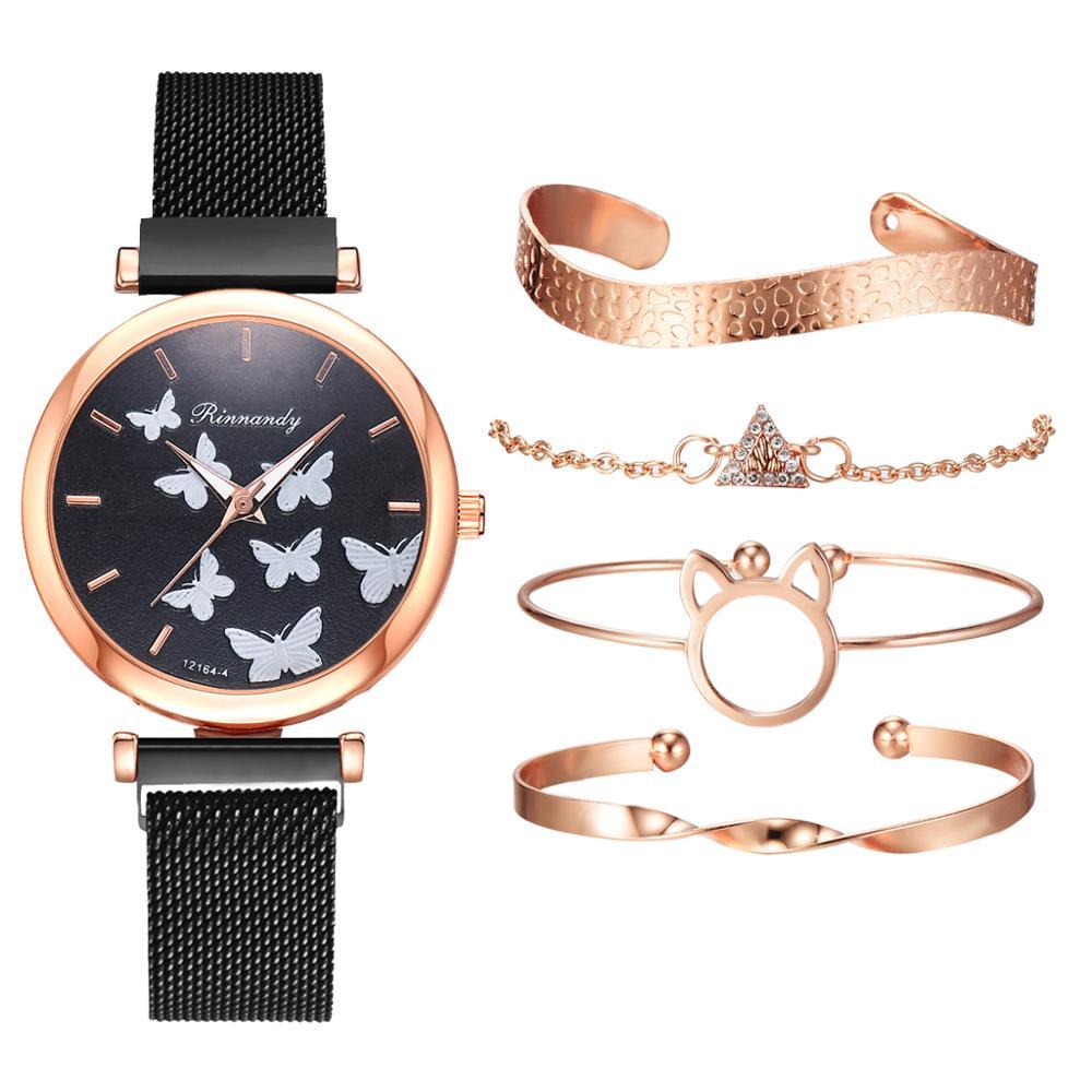 Relogio 5PCS Butterfly Wrist Watch - Kirijewels.com