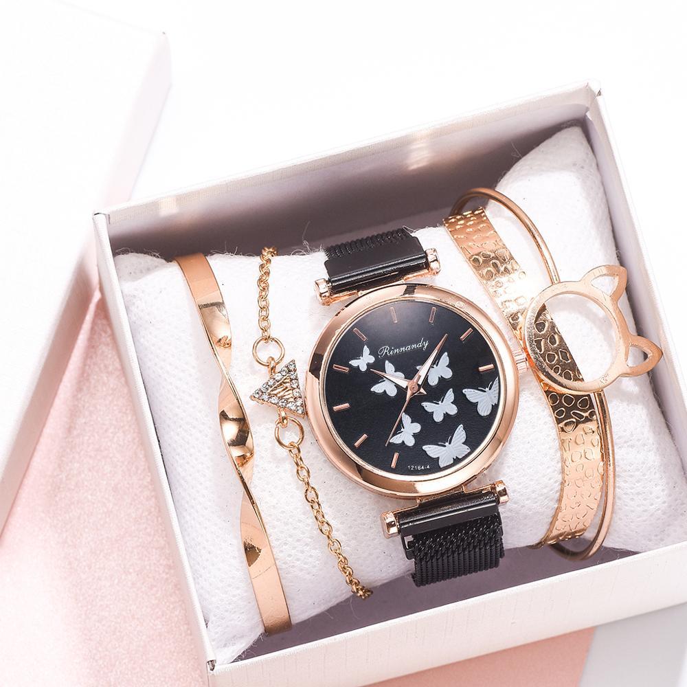 Relogio 5PCS Butterfly Wrist Watch - Kirijewels.com