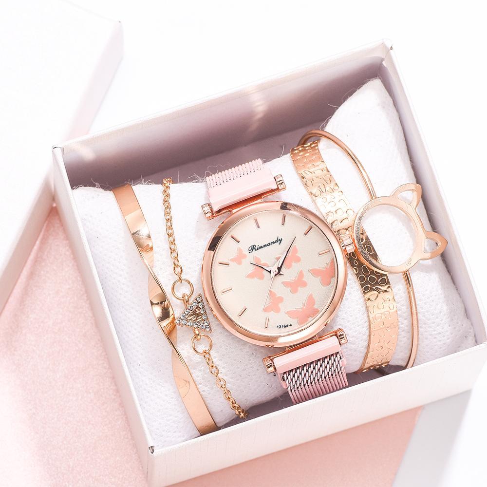 Relogio 5PCS Butterfly Wrist Watch - Kirijewels.com