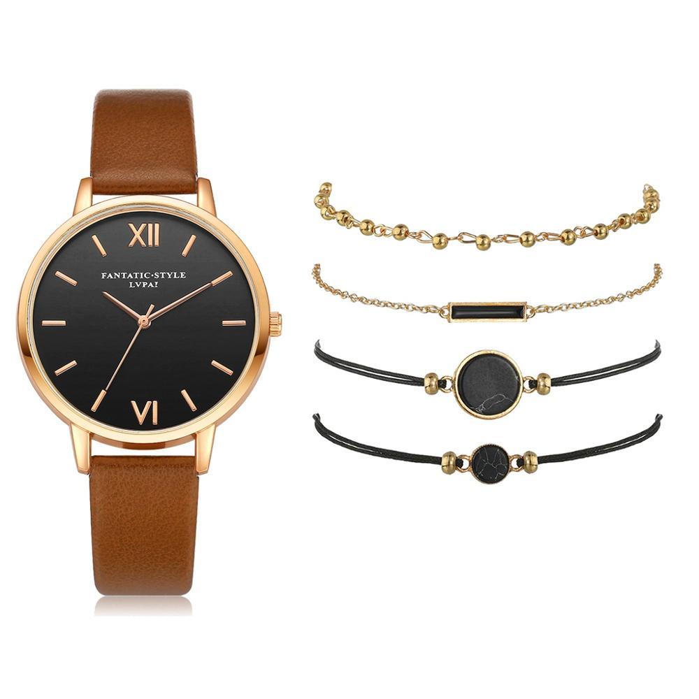 Top Style Fashion 5pcs Set Dress Wrist Watch - Kirijewels.com