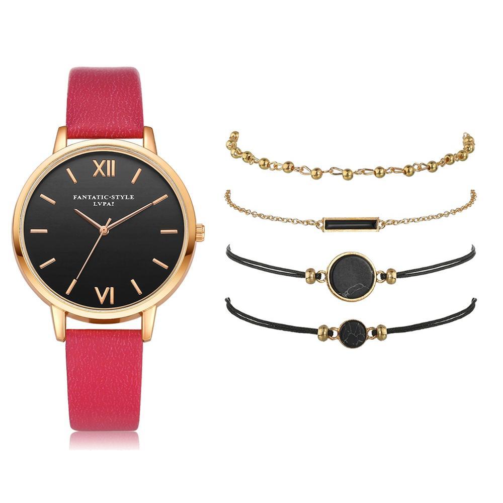 Top Style Fashion 5pcs Set Dress Wrist Watch - Kirijewels.com