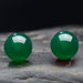 Natural S925 Sterling Silver Green Agate Stud Earrings-Earrings-Kirijewels.com-6mm-green-Kirijewels.com