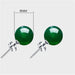 Natural S925 Sterling Silver Green Agate Stud Earrings-Earrings-Kirijewels.com-6mm-green-Kirijewels.com