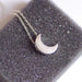 Free Crescent Moon Pendant Necklace-Pendant Necklaces-Kirijewels.com-Golden-Kirijewels.com