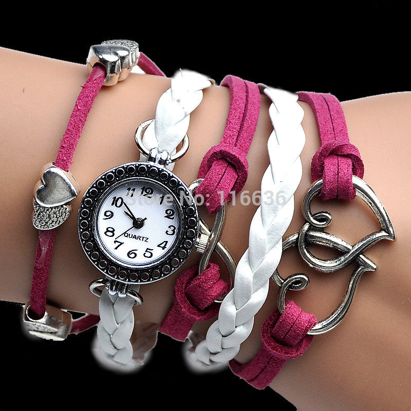 Music Bracelet Angel Wing Watch-Women's Watches-Kirijewels.com-Pink-Kirijewels.com