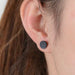 Round Flash Stud Earrings-Stud Earrings-Kirijewels.com-0484-Kirijewels.com
