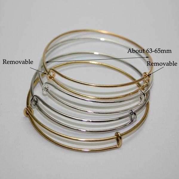 Free Expandable Wire Bracelet-Bangles-Kirijewels.com-KC Gold-Kirijewels.com