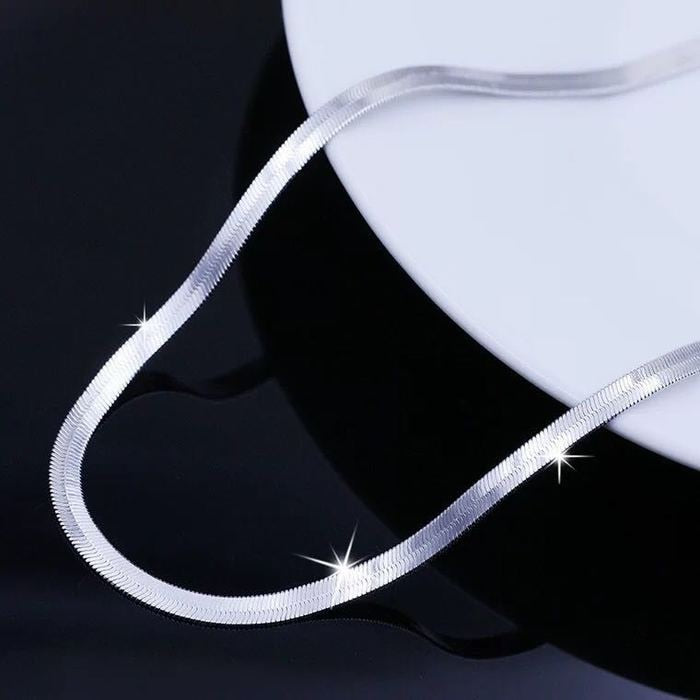 Blade 925 Silver Clavicle Wedding Chain Necklace