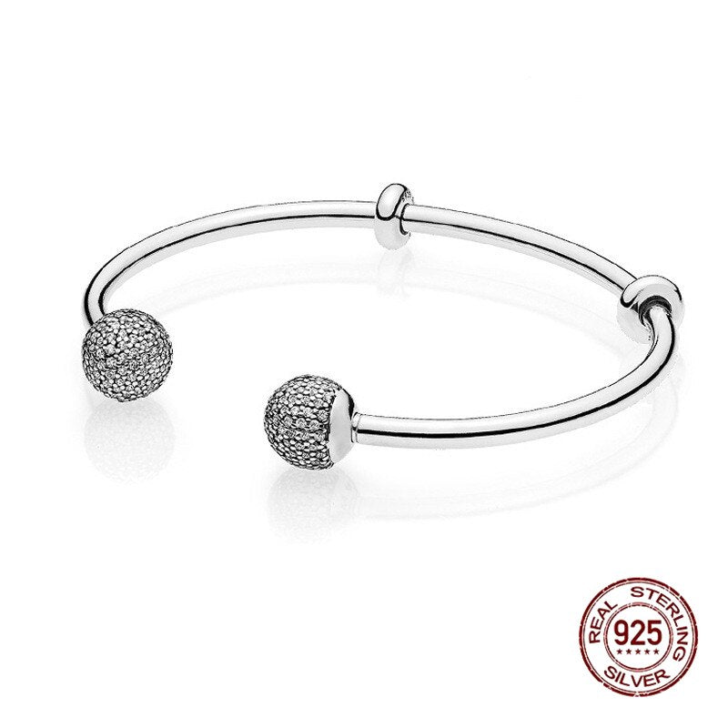 Sterling Silver Adjustable Charm Bracelet