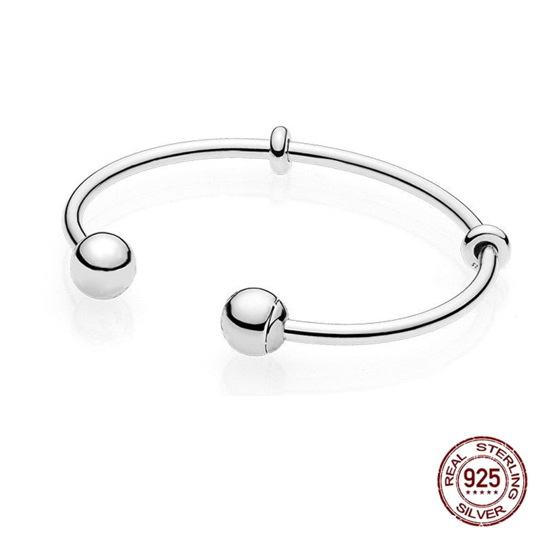 Sterling Silver Adjustable Charm Bracelet