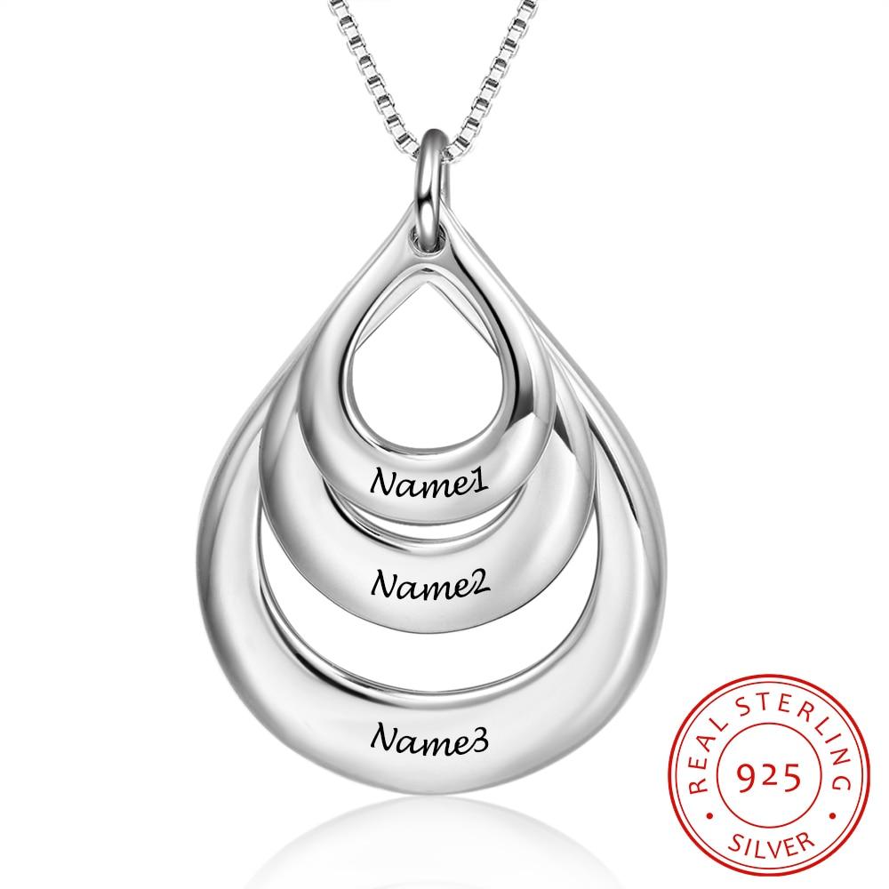 Ava Name Engraving 925 Sterling Silver Necklace - Kirijewels.com