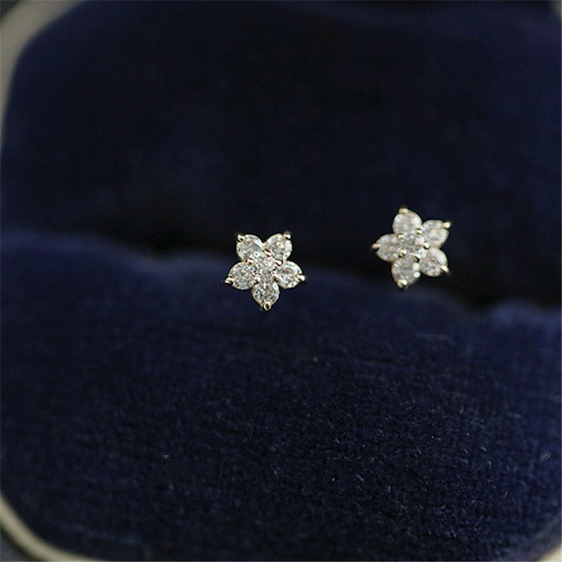 Alia 925 Sterling Silver Star Earrings