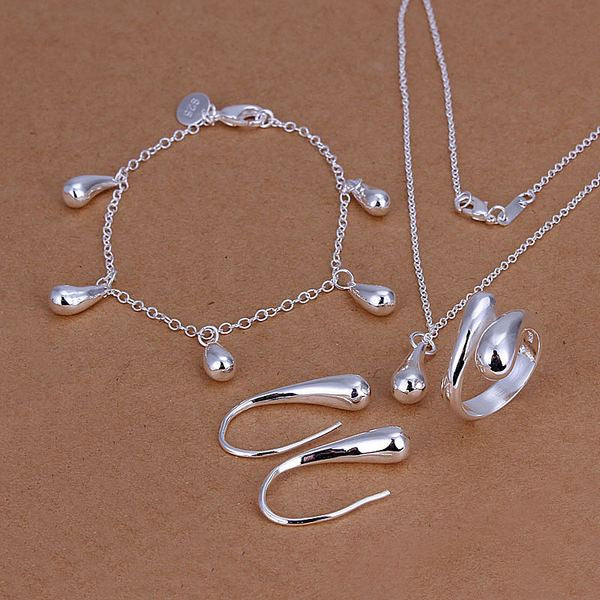 Valentine 925 Sterling Silver Wedding Jewelry Set