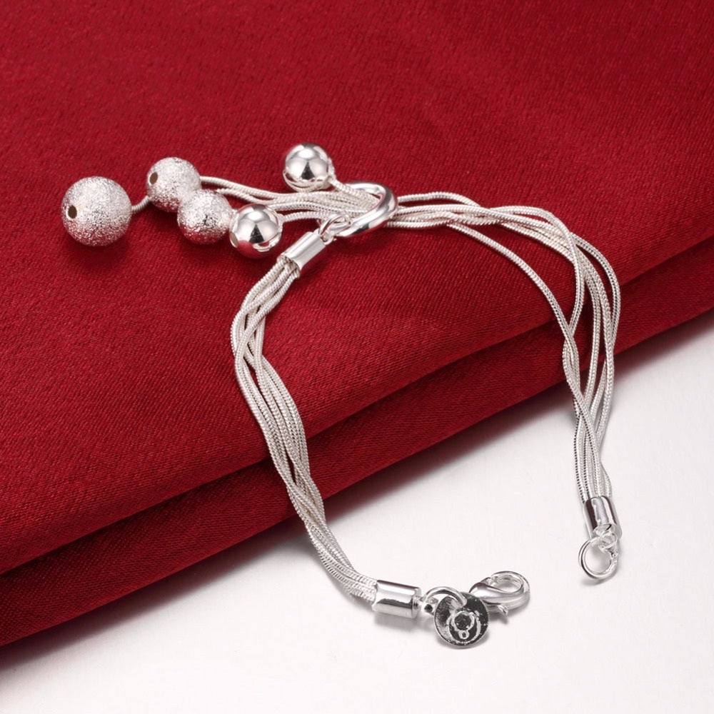 Five-Wire Beads Cubic Zirconia Wedding Jewelry Set