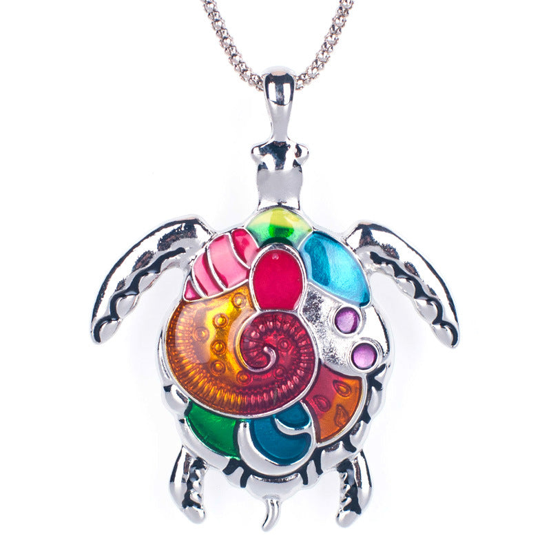 Rainbow Turtle Jewelry Set