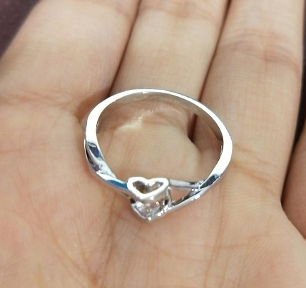 Hollow S925 Sterling Silver Eight Hearts Eight Arrows Ring