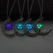 Free Moon Love Heart Fluorescent Necklace-Pendant Necklaces-Kirijewels.com-purple-Kirijewels.com