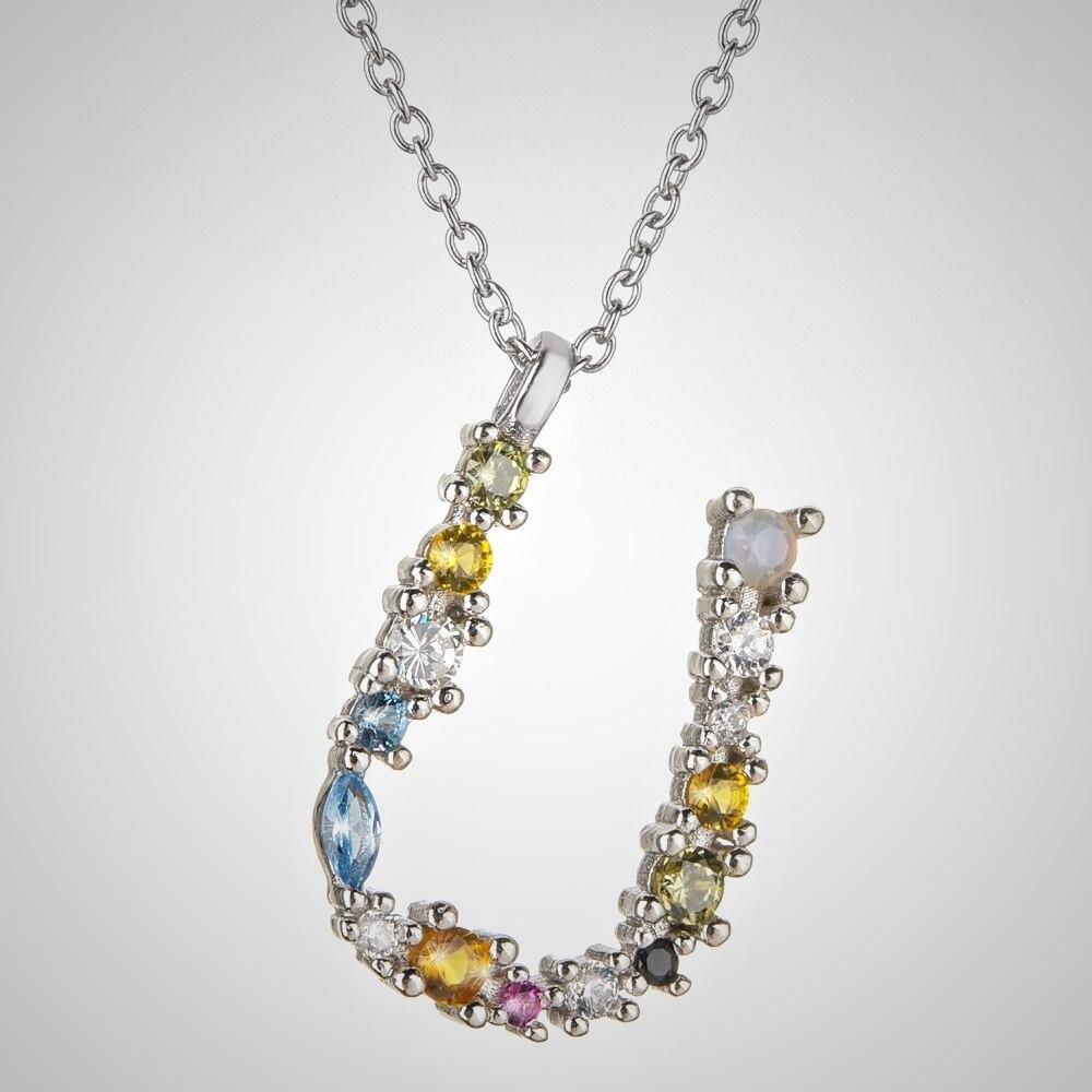 Mia Alphabet Sterling Silver Necklace - Kirijewels.com