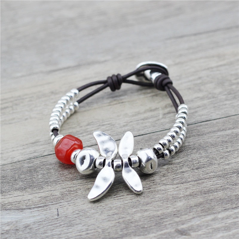 Mothers' Day Rope Chain Dragonfly Bracelet