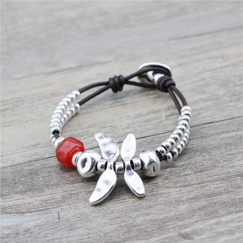 Mothers' Day Rope Chain Dragonfly Bracelet
