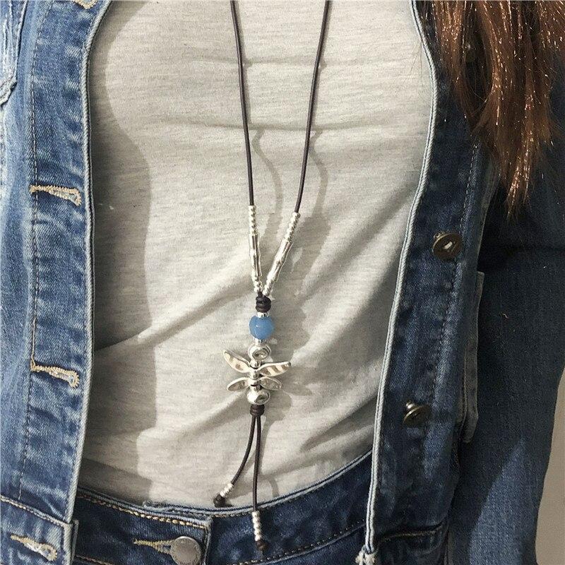 Long Sweater Chain Dragonfly Necklace - Kirijewels.com