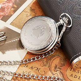 Antique Roman Numerals Pocket Watch Necklace