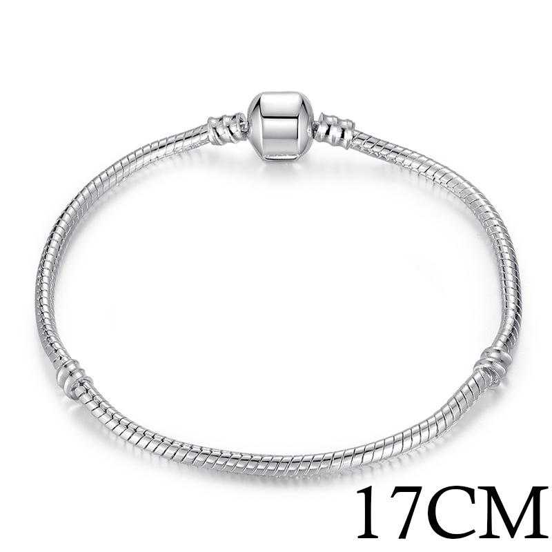 Sterling Silver Snake Chain Bracelet-Bracelet-Kirijewels.com-17cm Length-silver-Kirijewels.com