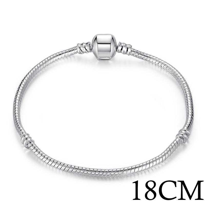 Sterling Silver Snake Chain Bracelet-Bracelet-Kirijewels.com-18cm Length-silver-Kirijewels.com