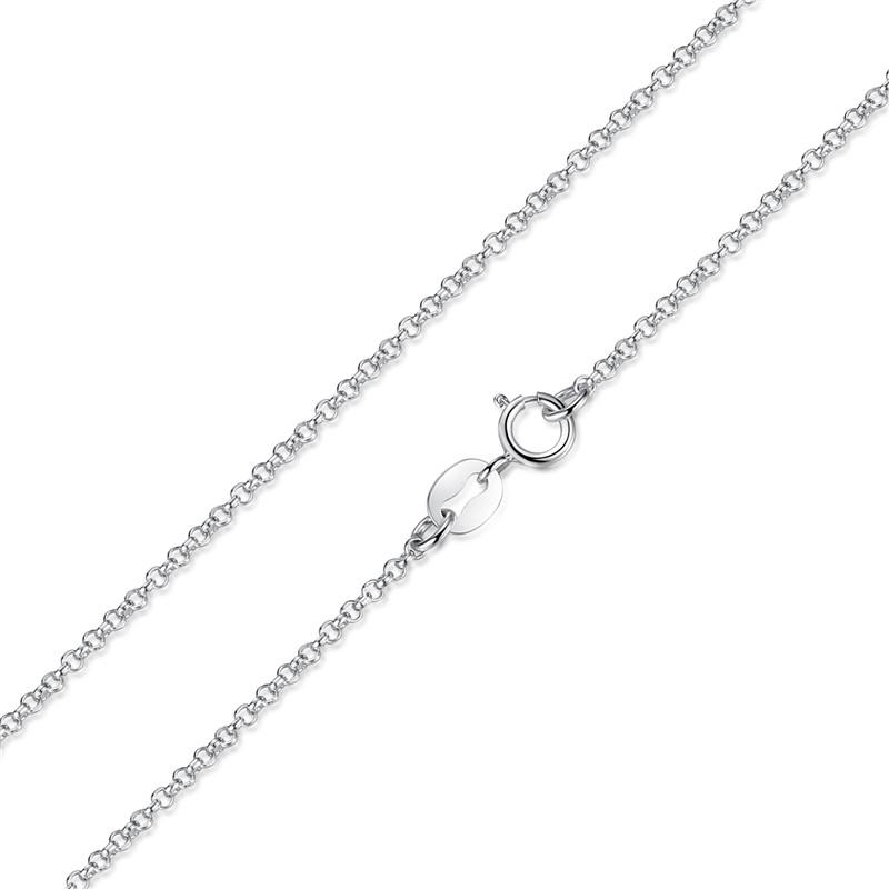 Valentina 100% Sterling Silver 925 Lobster Clasp Adjustable Chain Necklace-Chain Necklaces-Kirijewels.com-silver SCA004-Kirijewels.com