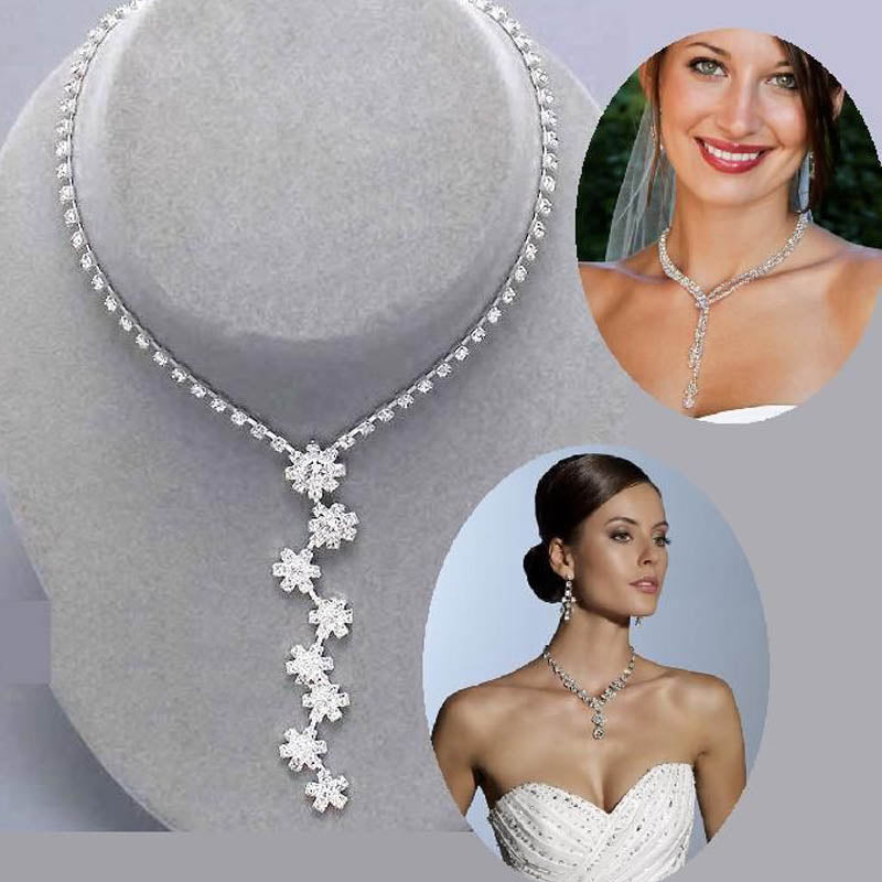 Bridesmaid Rhinestone Crystal Wedding Jewelry Set