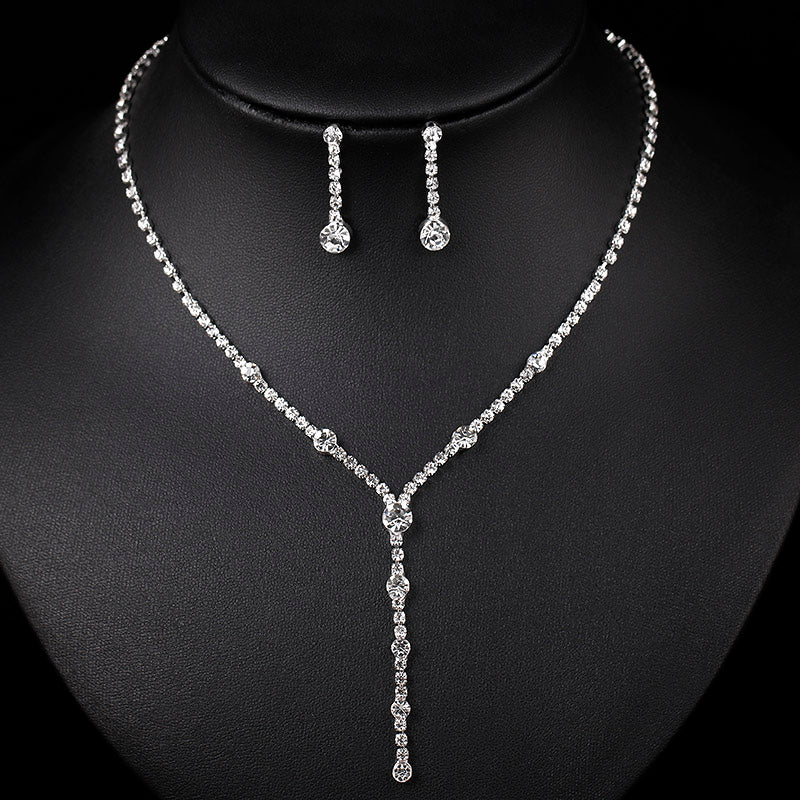 Bridesmaid Rhinestone Crystal Wedding Jewelry Set