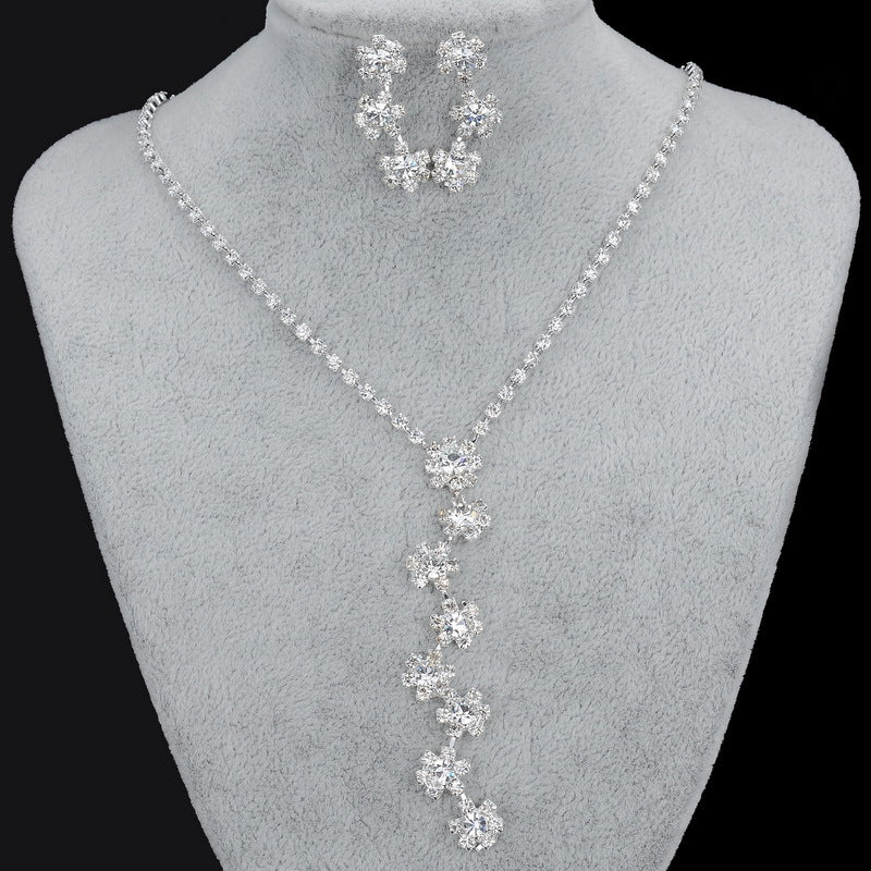 Bridesmaid Rhinestone Crystal Wedding Jewelry Set