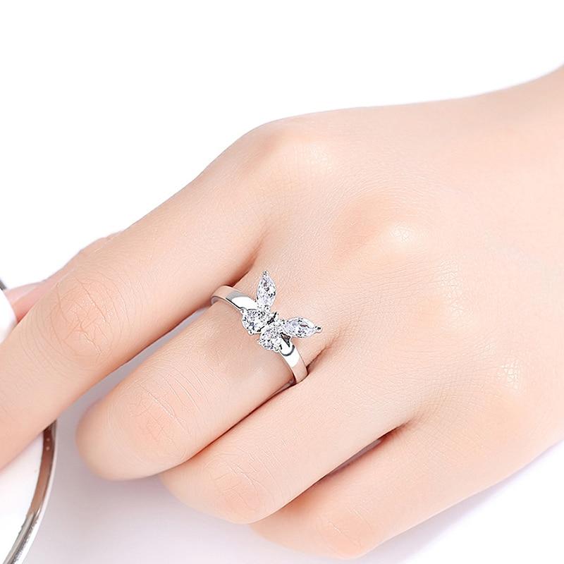 Sophia Crystal Zircon Butterfly Ring - Kirijewels.com